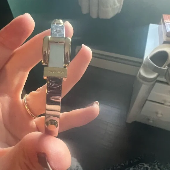 Michael Kors Astor Buckle Bangle - Silver and Gold - Picture 4 of 5